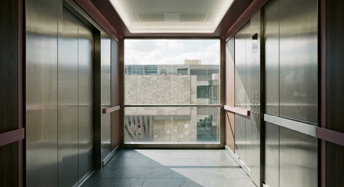 Cabine d’ascenseur en inox
